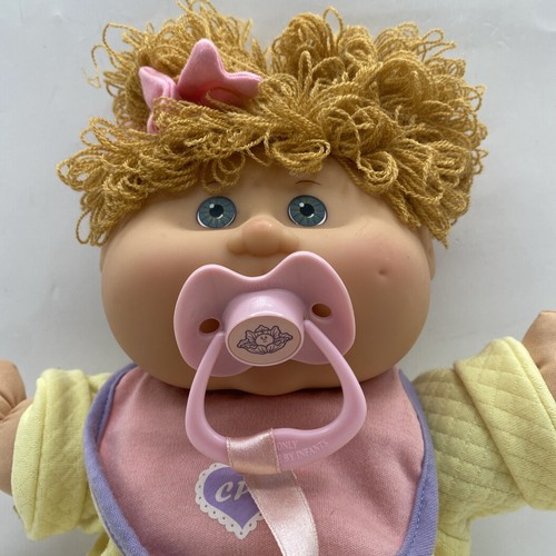 2005 Cabbage Patch Babies Blue Eyes Curly Golden Brown Hair Xavier Roberts - Picture 3 of 21