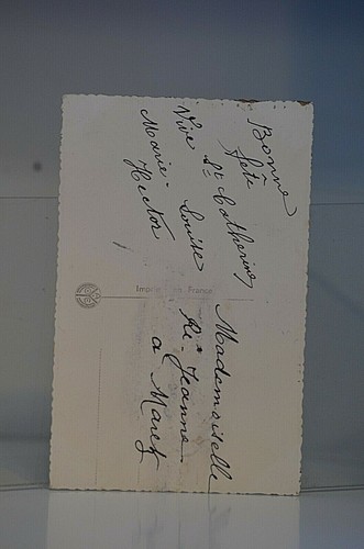 CPA CARTE POSTAL STE SAINTE CATHERINE DENTELLE AJOURE BONNET FILLE GARCON ANCIEN - Foto 2 di 2