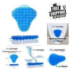 60-Day Anti-Splash Urinal Screen Pack of 12 - Freshness Essential for Restrooms