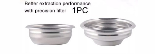SINGLE CUP FILTER BASKET Espresso Coffee Machine Maker 7g Grind 58mm Single Dose - Foto 7 di 7