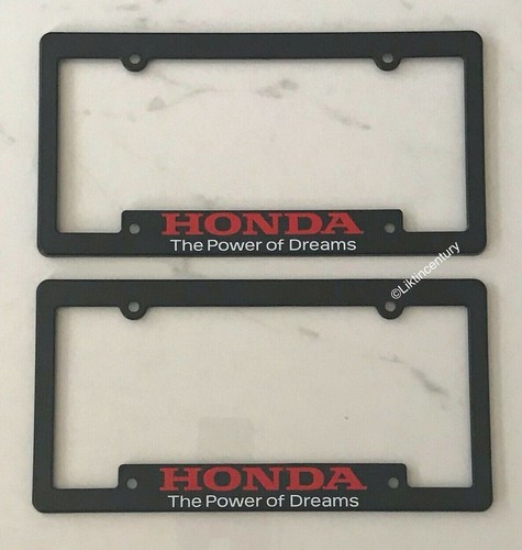 Genuine Honda Power of Dreams License Plate Frame Pair - Picture 2 of 3