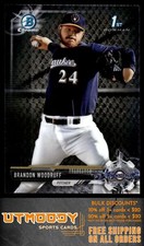 2017 Bowman Chrome BCP169 Brandon Woodruff Prospects Milwaukee Brewers