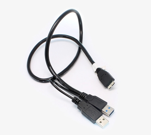 USB 3.0 Y Cable Micro Type B Male to Standard Type A Male+ extra Power Supply Tt - Picture 2 of 6