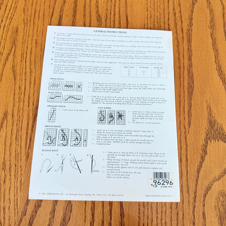 Norman Rockwell Favorite Rockwells Cross Stitch Pattern Book Dimensions 1989 VTG - Image 2 of 4