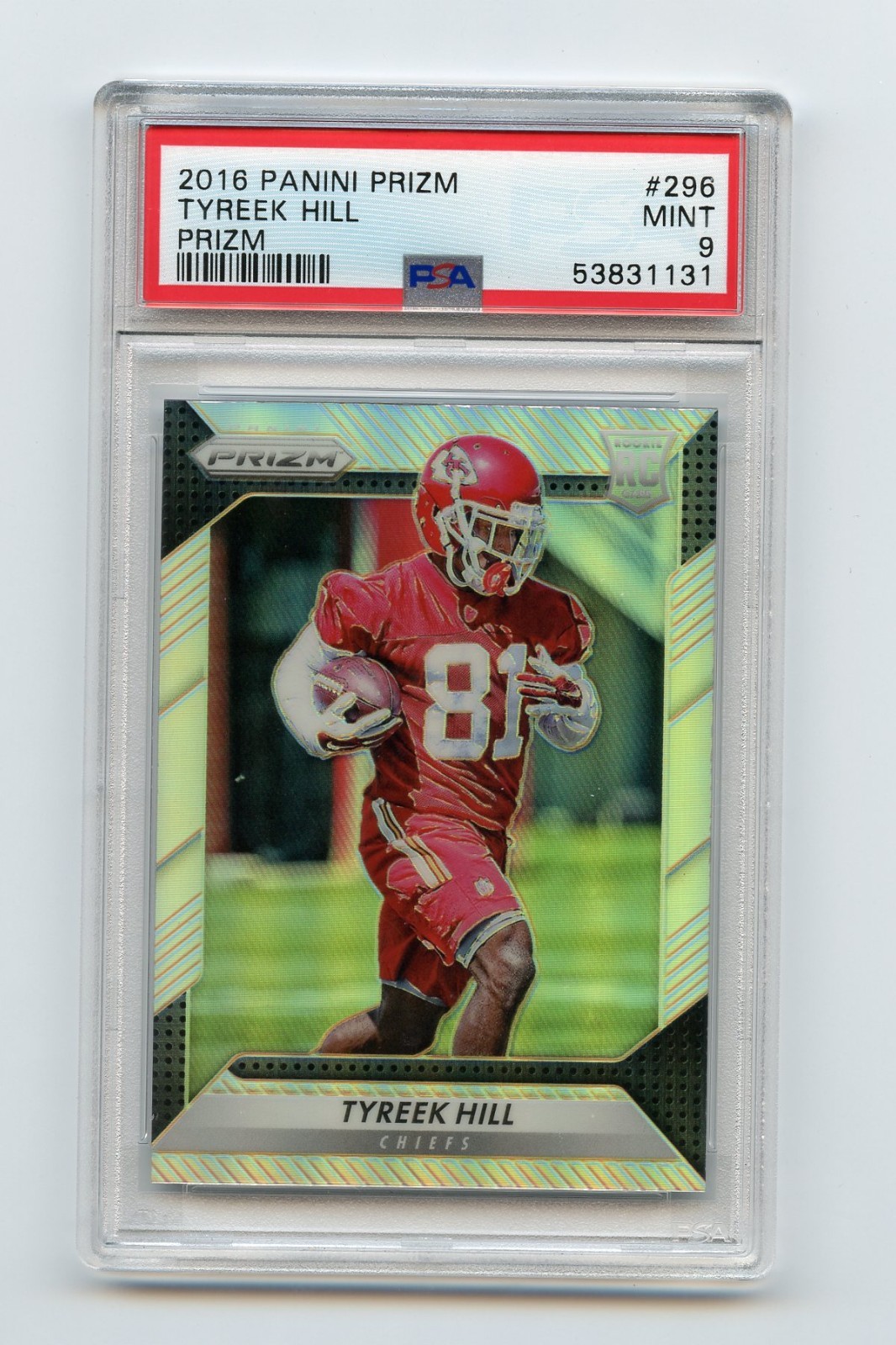 2016 Panini Prizm - Rookie Tyreek Hill #296 Silver Prizm (RC)