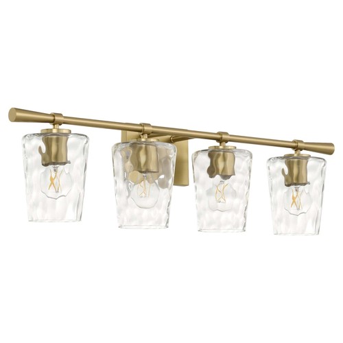 Quorum International 5204-4 Cassini 4 Light 33"W Vanity Light - Brass - Picture 7 of 10