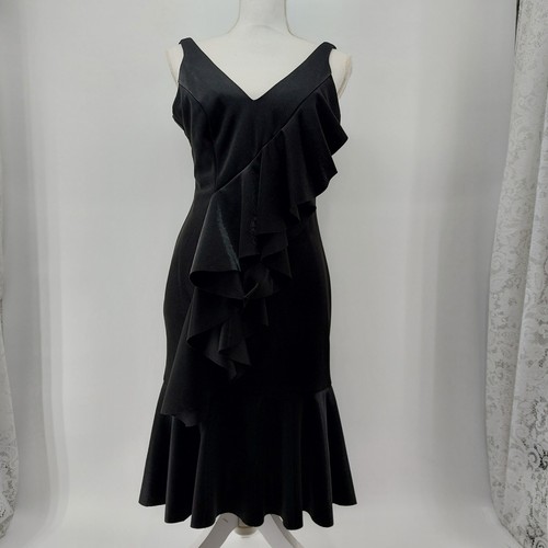 Jay x Jay Godfrey kleines schwarzes Cocktailkleid Größe 6 Rüschen - Bild 23 von 23