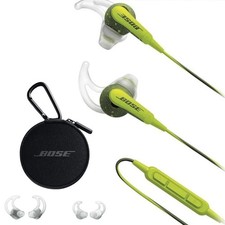 Bose Soundsport Wired In-Ear Headphones Green/W Mic-Apple Only 