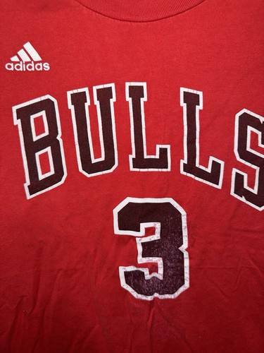 Chicago Bulls Doug McDermott Adidas Red #3 Jersey T-Shirt Youth Medium - Picture 2 of 6