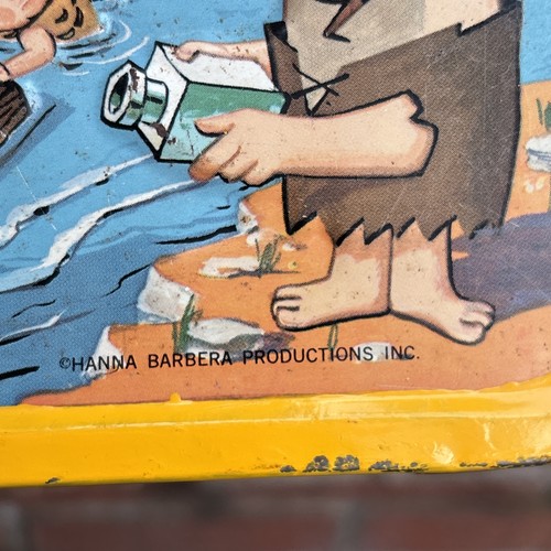 vintage 1962 "The Flintstones" metal lunchbox made by Aladdin No Thermos - Bild 11 von 18