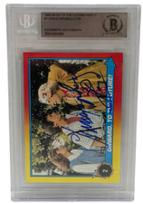 Christopher Lloyd Signed Back to The Future Trading Card 2 Autograph Beckett Christopher Lloyd Signed Back to The Future Trading Card 2 Autograph Beckett