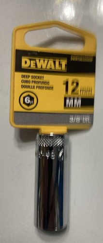 Dewalt 12MM 3/8 Drive 6pt. Deep Socket DWMT863240SP