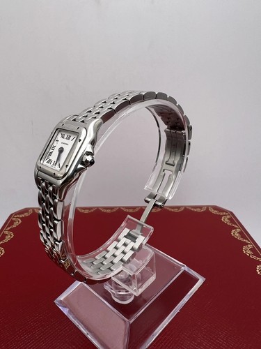 Pristine Cartier Panthère Mini Model 25mm WSPN0019 Silver Dial Box Papers - Picture 5 of 9