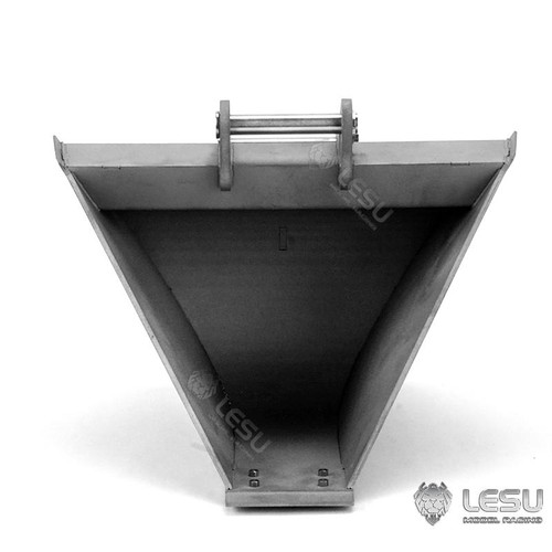 Metal Bucket DIY for 1:14 LESU RC Hydraulic Wheeled Tracked Excavator - Picture 3 of 12