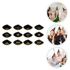  12 Stück Frohes Neues Jahr Party Kegelhüte 2024 Neujahr Papierhüte Silvester