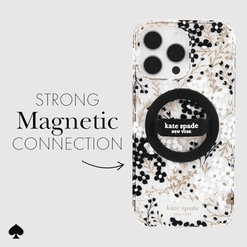 Magnetic Phone Loop Grip - Removable and Collapsible - Black - 第 5/8 張圖片
