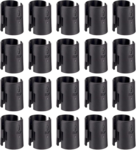Draht Regalclips 40er Pack für 1 Zoll Pfosten Regalhülsen Schlossclips schwarz - Bild 12 von 12