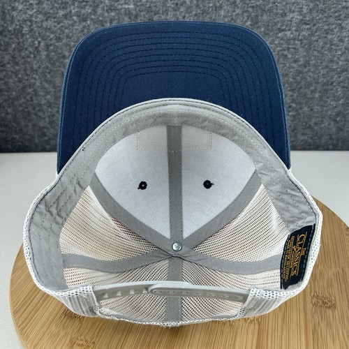 Mission Aviation Fellowship Trucker Hat Cap Snapback Blue Leather Patch Mesh MAF - Picture 7 of 12