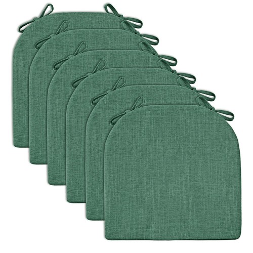 Chair Cushions for Dining Chairs 6 Pack - Kitchen Chair Cushions with Ties New - Picture 7 of 7