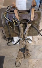 Used Sawbuck Pack Saddle - Cinches, Breast Collar, Britching, Pad - 1128251
