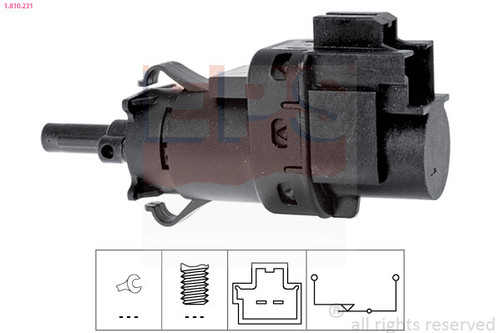 EPS 1.810.231 Brake Light Switch for FORD,JAGUAR,MAZDA,VOLVO - Picture 1 of 3