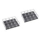  2 Pieces Crystal Specimen Display Box Collection Boxes Small Rock Case