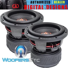 2 DD AUDIO 608F-D2 8" 3000W DUAL 2-OHM SUPER TUNED SUBWOOFERS BASS SPEAKERS NEW