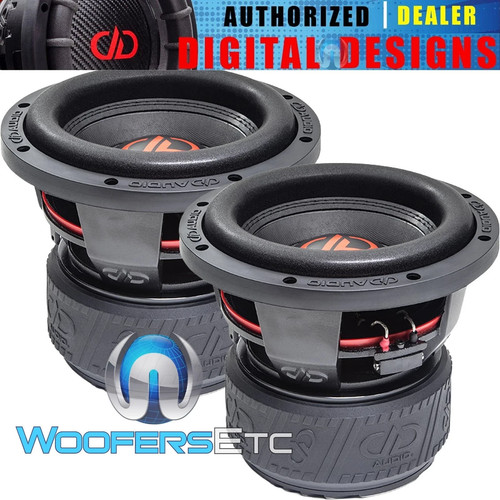 2 DD AUDIO 608F-D2 8" 3000W DUAL 2-OHM SUPER TUNED SUBWOOFERS BASS SPEAKERS NEW - Picture 1 of 5