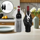 4 Pcs Cloth Wine Bottle Covers Decorative Wedding Table Sleeves