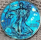 2019 American Silver Eagle 1 oz .999 Fine Silver Coin Uncirculated rainbow toned