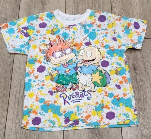 Rugrats Nickelodeon Viacom Graphic TShirt Kids Size 6 100% Cotton Chuckie Tommy