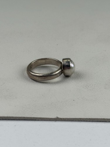 Vintage Echt Perle Sterling Silber Ring signiert RLD oder RLA Größe 5 - Bild 4 von 11
