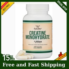 Creatine Pills 1,000Mg per Serving 120 Creatine Capsules Free Shipping NEW ..