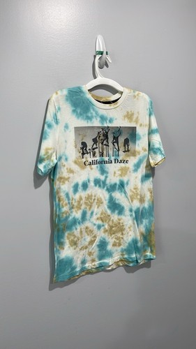 Art Class Tie-Dye Tee in Blue and Tan size 12/14 Unisex teen or large - Picture 2 of 11