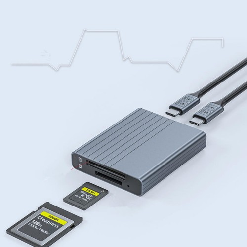 USB 3.1 Gen2 10Gbps Card Reader Adapter For CFexpress Memory Card Type B Type A - Zdjęcie 6 z 10
