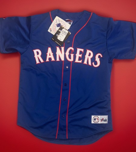 Vtg Texas Rangers Alex Rodriguez MLB Baseball Jersey Mens L Majestic NWT NOS Y2K - Picture 3 of 18