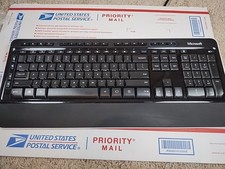 Microsoft 3050 Wireless Desktop Keyboard ONLY Black Computer PC 