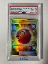 *PSA 10* #250 Full Art Cherish Ball 2019 Pokémon Sun & Moon Unified Minds Secret