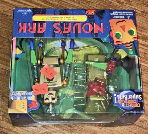 Vintage 1999 Trendmasters Nova's Ark Taspett & Sparky II Robot Creations Set - Picture 2 of 4