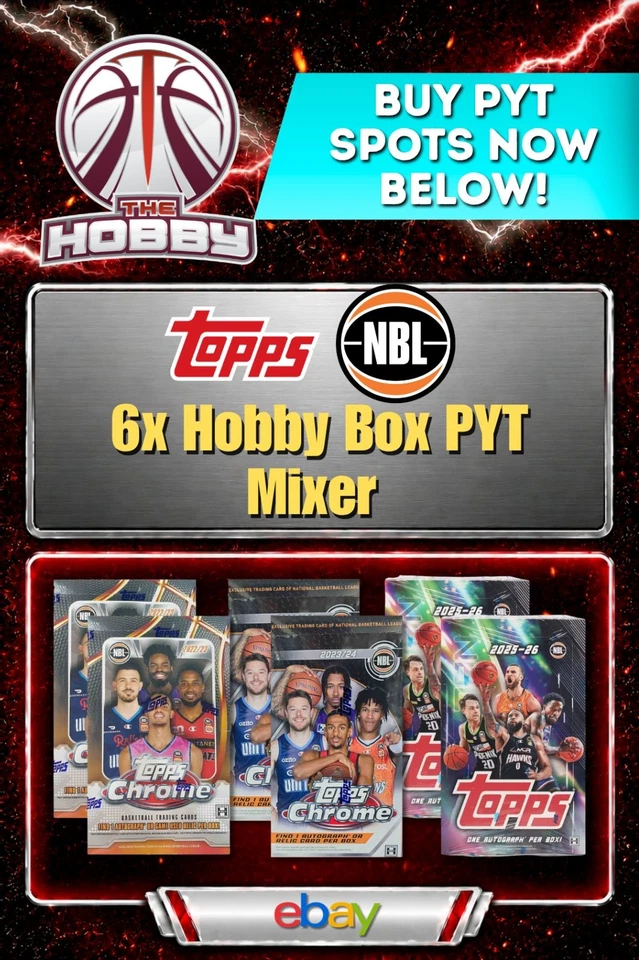 PRESOLD Topps NBL 6x Hobby Box Mixer - Info Below