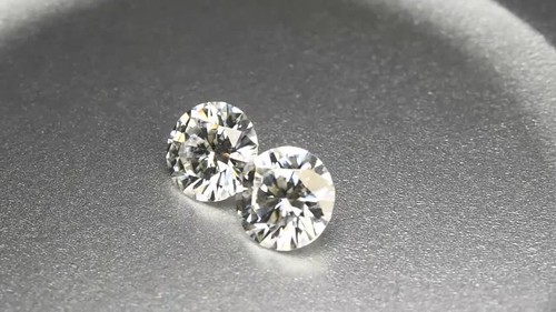 1.49 Ct [2 Pcs Pair] World class Perfect Round Diamond Cut 6 MM White Moissanite - Video 1 of 1