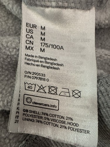The Simpsons Hoodie Bart Simpson Multi Print Jumper Grey Men’s Medium Divided - Picture 6 of 6