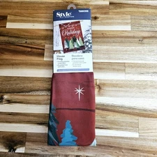 Happy Holidays House Flag New Style Selections 28inx44in Outdoor Christmas Decor