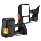 L+R Power Heat Tow Mirrors Smoke Turn Signal For 99-07 Ford F250-F550 Super Duty
