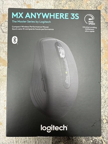Logitech MX ANYWHERE 3S Master Series Wireless Mouse - Black - Brand New