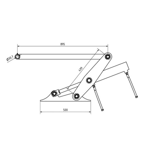 Hydraulische Gerätebetätigung Zweizylinder Industriefrontlader Schlepper . - Bild 5 von 5
