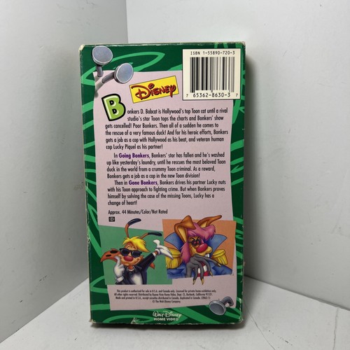 Walt Disney Home Video Cartoon Bonkers "Going Bonkers" VHS Kassette Band getestet - Bild 2 von 5