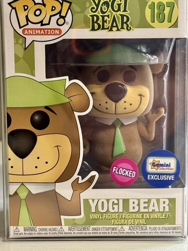 Funko Pop Yogi Bear # 187 - Vaults Gemini Exclusive Flocked Neu mit Protector!