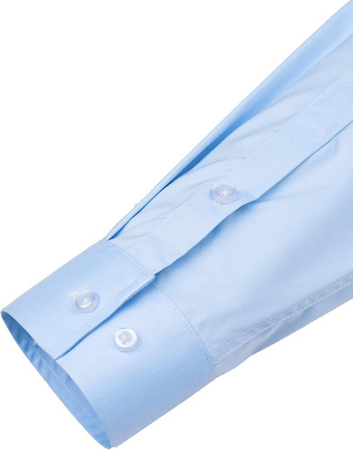 Men's Shirts Solid Long Sleeve Stretch Shirt Business Casual Button Down Shirts - Picture 17 of 45