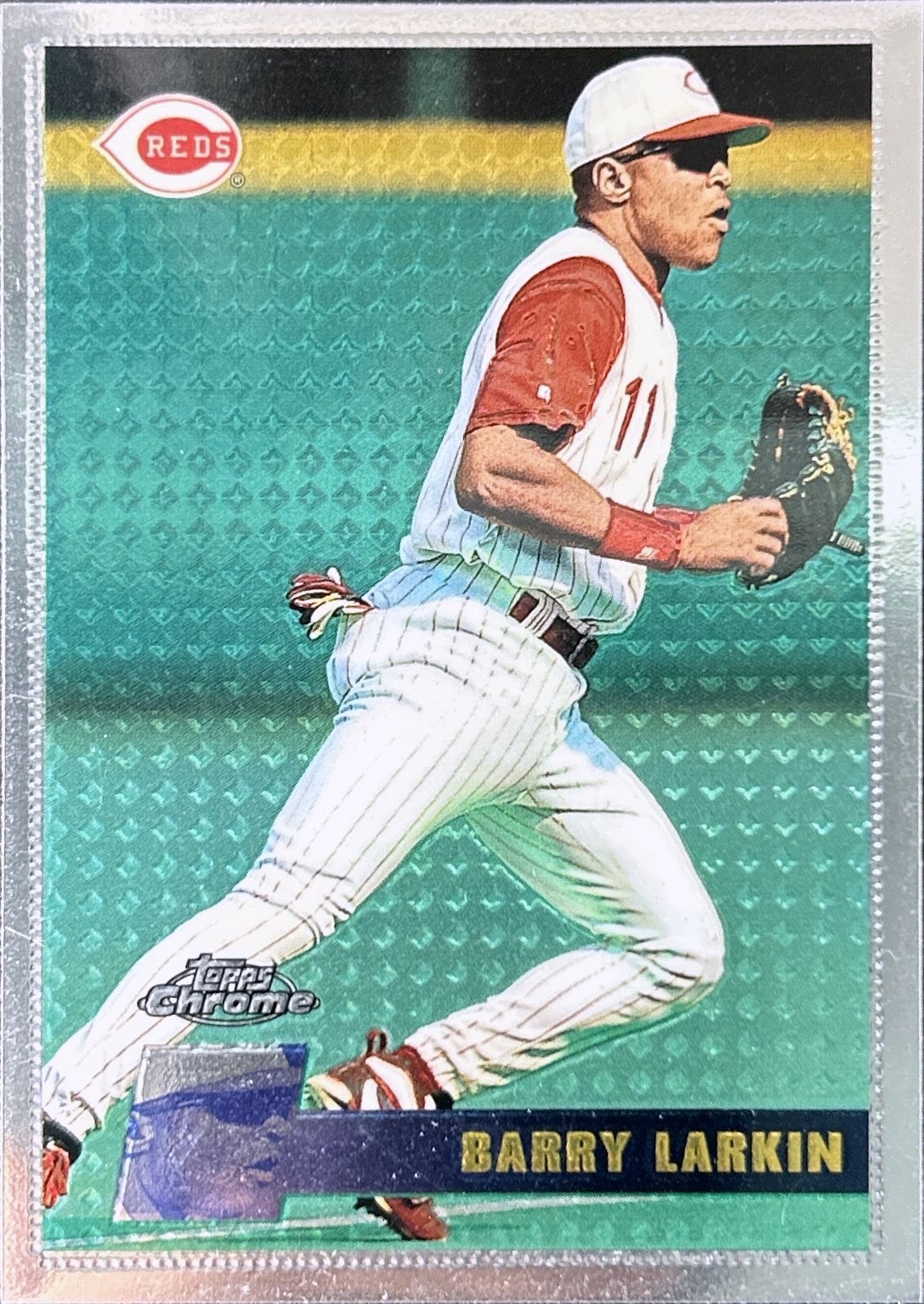 1996 Topps Chrome - Barry Larkin #116 - Refractor - Reds